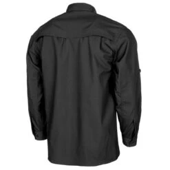 MFH Long Sleeved Teflon Coated Ripstop Attack Shirt Black -Brandit Store 02325 Black 02