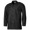 MFH US Long Sleeved Shirt Black -Brandit Store 02752 Black 01