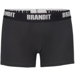 Brandit Boxer Shorts Logo 2 Pack Woodland / Black -Brandit Store 4501 brandit boxershorts logo woodland black 003