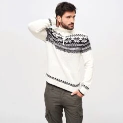 Brandit Troyer Norweger Pullover White -Brandit Store 5029 7 Brandit Troyer Norweger Pullover White 3 2