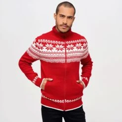 Brandit Cardigan Norweger Red -Brandit Store 5030 38 Brandit Cardigan Norweger Red 3 2