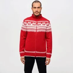 Brandit Cardigan Norweger Red -Brandit Store 5030 38 Brandit Cardigan Norweger Red 4 2