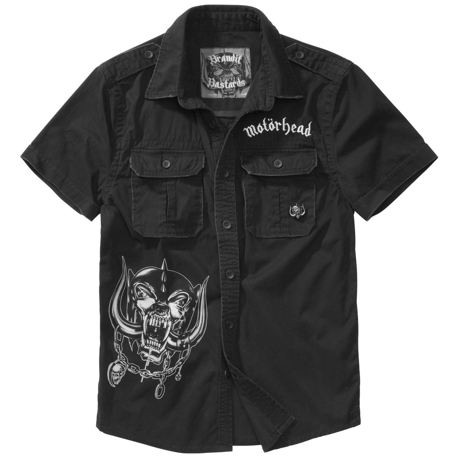 Brandit Motörhead Vintage Shirt 1/2 Sleeve Black