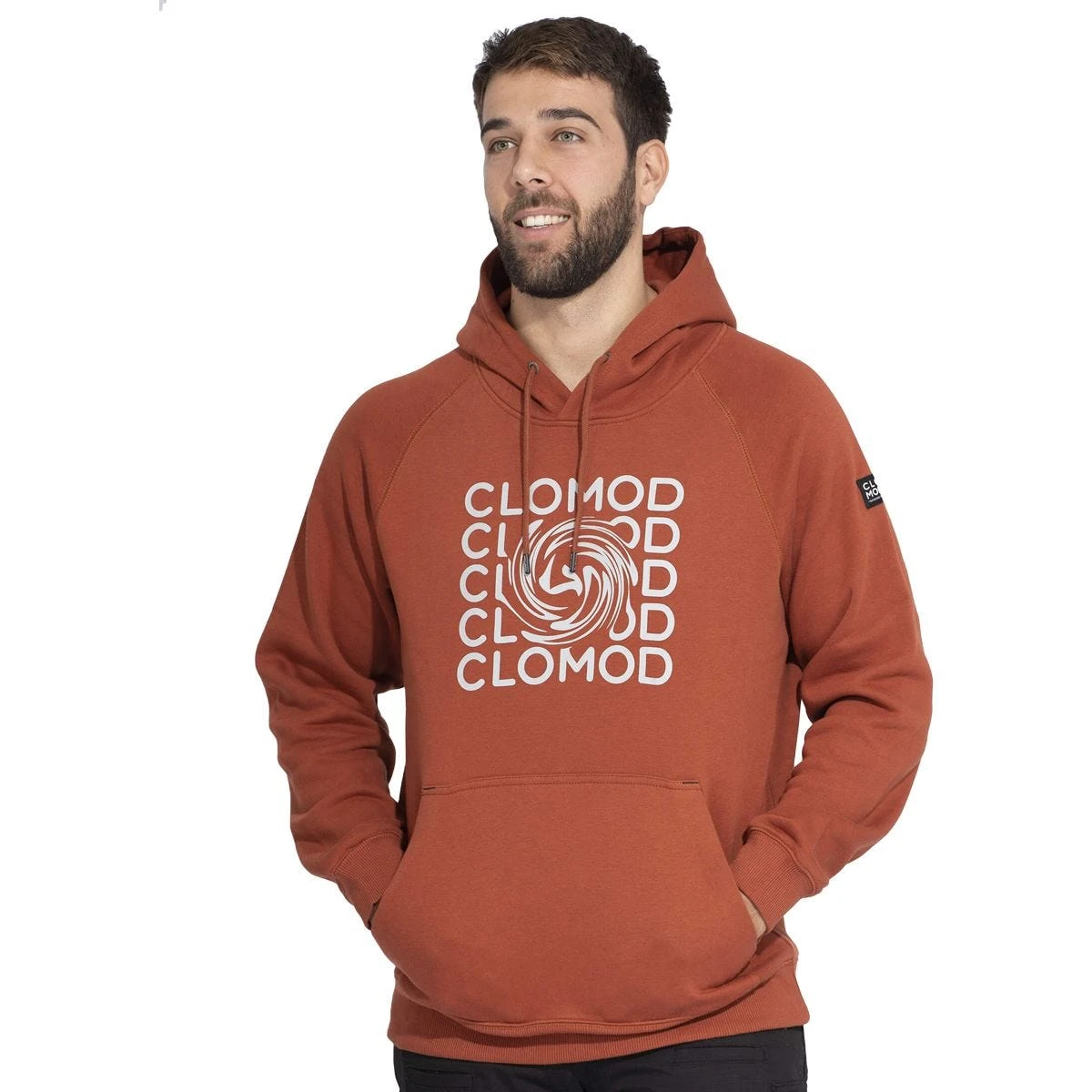 CLOMOD Hoodie "Twirl" Maroon Red 4 CLOMOD Hoodie "Twirl" Maroon Red - Image 2