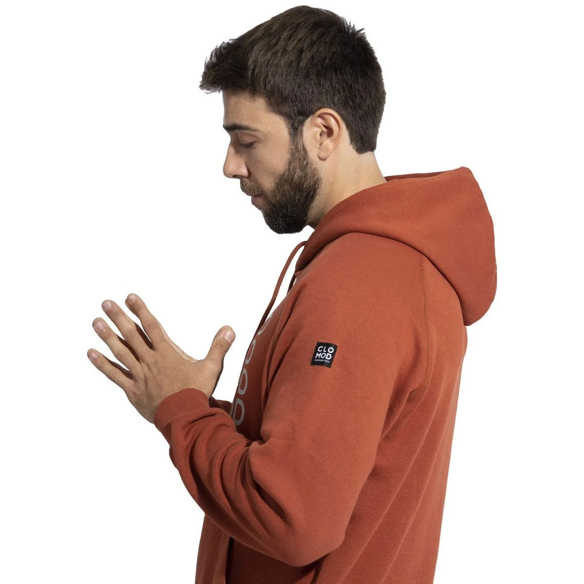 CLOMOD Hoodie "Twirl" Maroon Red 6 CLOMOD Hoodie "Twirl" Maroon Red - Image 4