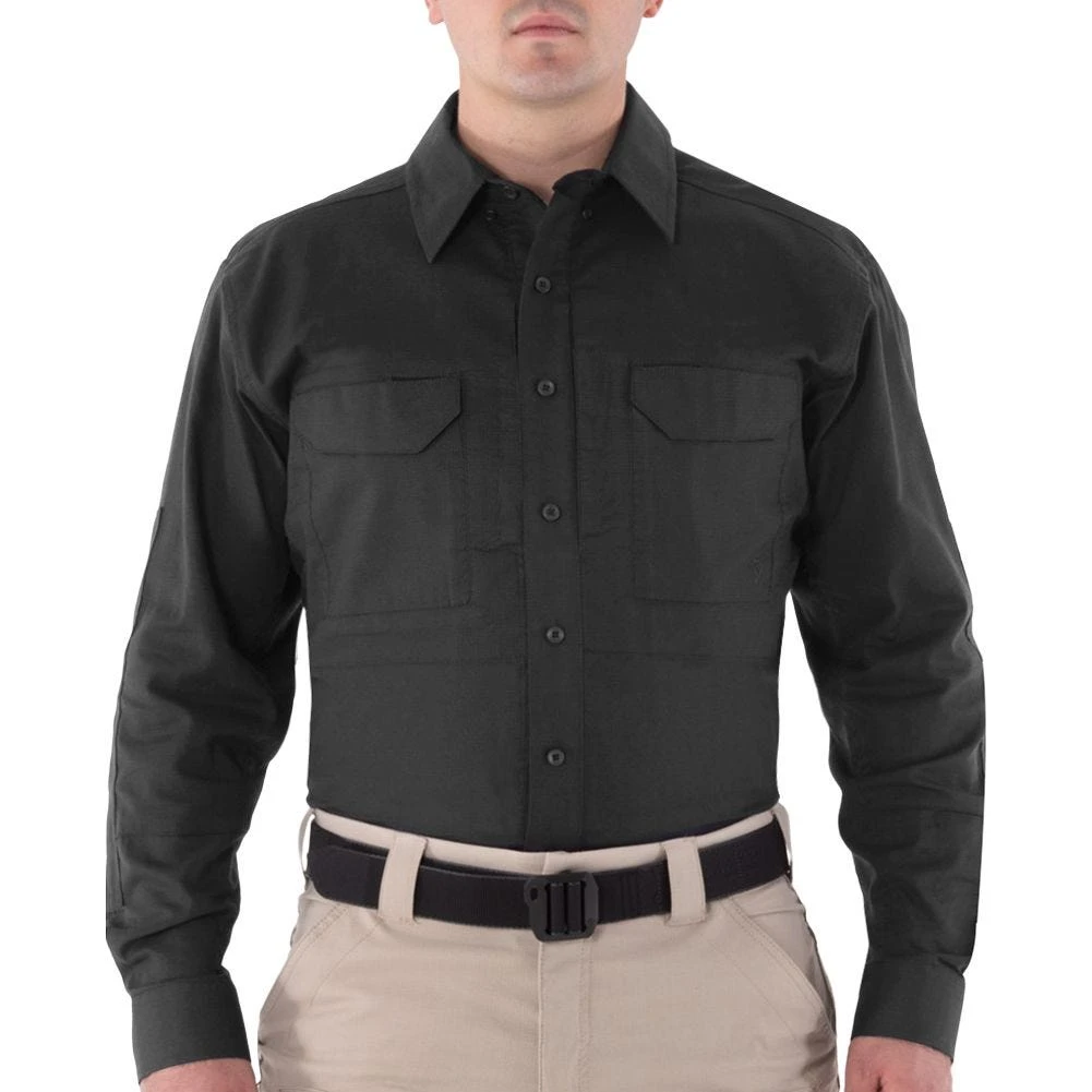 First Tactical Men's V2 Long Sleeve Tactical Shirt Black 3 First Tactical Men's V2 Long Sleeve Tactical Shirt Black
