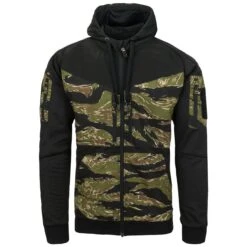 Helikon Rogue Hoodie Full Zip Black / Tiger Stripe -Brandit Store Helikon Rogue Hoodie Full Zip Black Tiger Stripe 2 2
