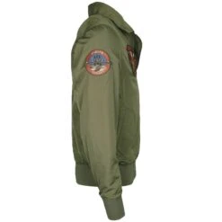 Mil-Tec Top Gun Flight Jacket Hornet Olive Drab -Brandit Store Mil Tec Top Gun Flight Jacket Hornet Olive Drab 3 1200x1200