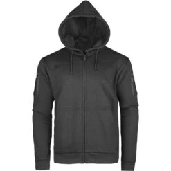 Mil-Tec Tactical Zipped Hoodie Black