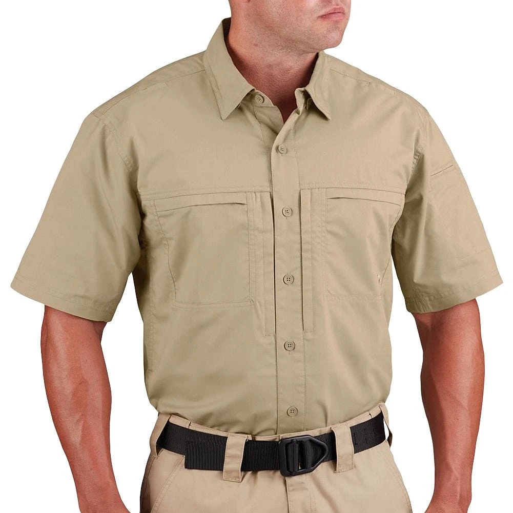 Propper Men's HLX Shirt Short Sleeve Khaki 4 Propper Men's HLX Shirt Short Sleeve Khaki - Image 2