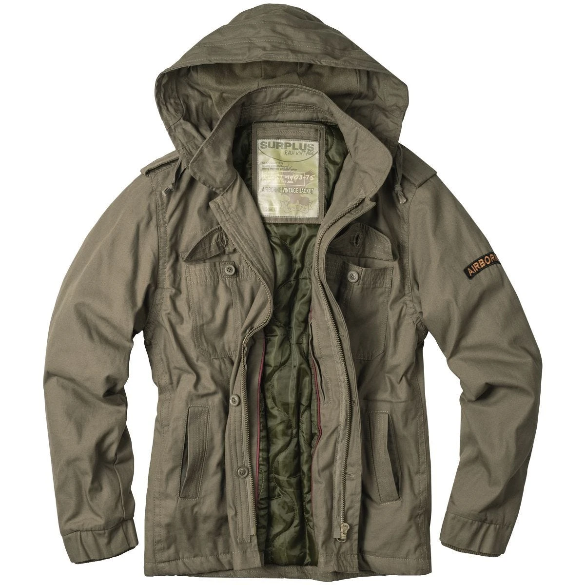 Surplus Airborne Jacket Olive 4 Surplus Airborne Jacket Olive - Image 2