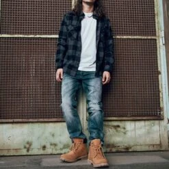 Brandit Check Shirt Black / Grey -Brandit Store brandit wear check shirt black grey 4