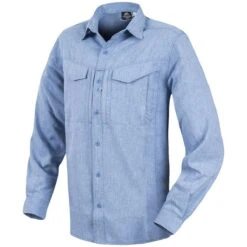 Helikon Defender Mk2 Gentleman Long Sleeve Shirt Melange Light Blue