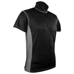 Highlander Forces Men's Pro Tech Zip Neck Top Black / Grey