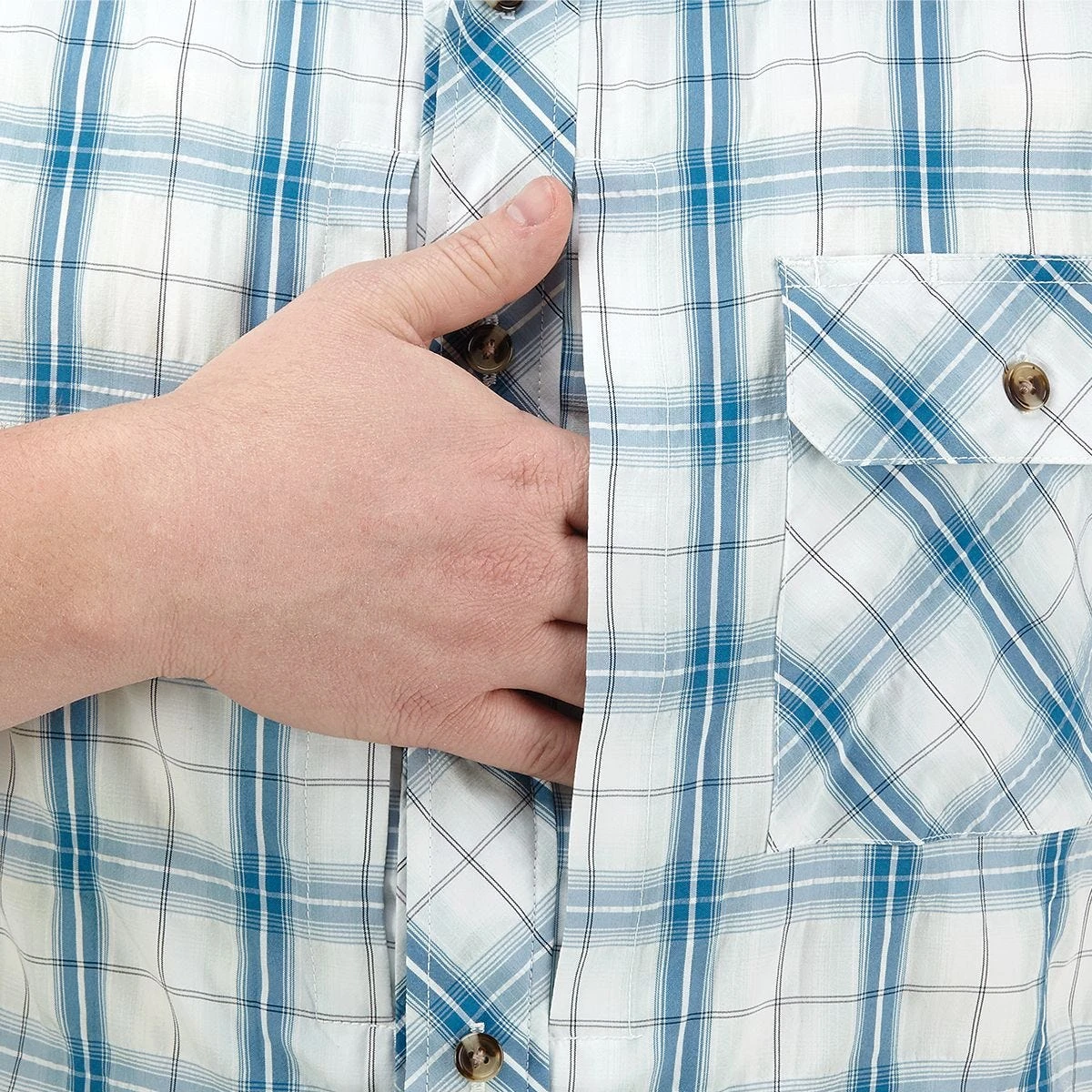 Propper Covert Button-Up Short Sleeve Shirt Mallard Plaid 4 Propper Covert Button-Up Short Sleeve Shirt Mallard Plaid - Image 2