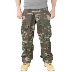 Surplus Airborne Vintage Trousers Woodland -Brandit Store surplus airborne trousers wood 3bb 1