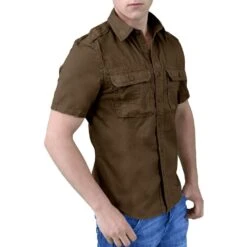 Surplus Raw Vintage Short Sleeve Shirt Brown 8 Surplus Raw Vintage Short Sleeve Shirt Brown -Brandit Store surplus raw vintage shirt short brown 33 1