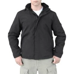 Surplus Windbreaker Jacket With Zipper Black -Brandit Store surplus windbreaker zipper black 33