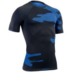 Tervel Optiline Light Shirt Short Sleeve Black/Blue